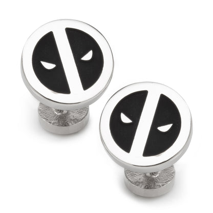 Deadpool Silver Mask Cufflinks Image 2