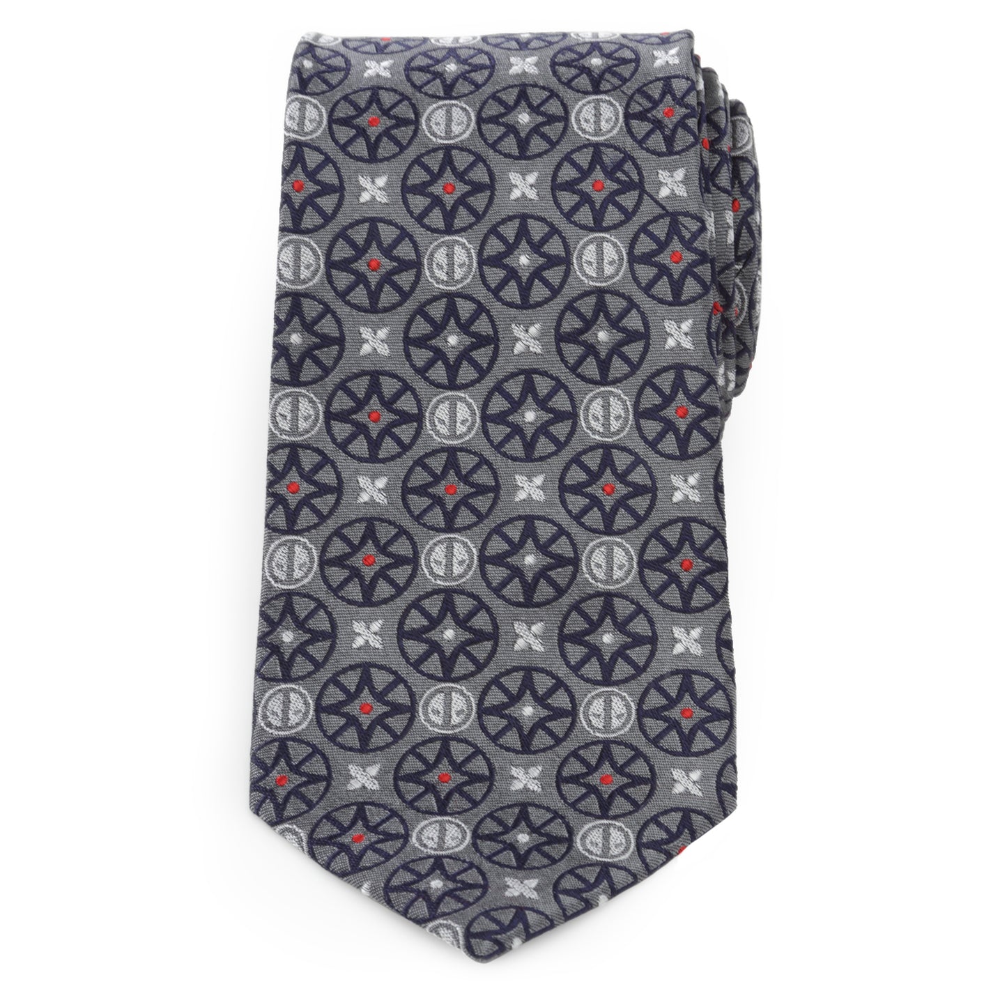 Deadpool Gray Men's Tie Image 3