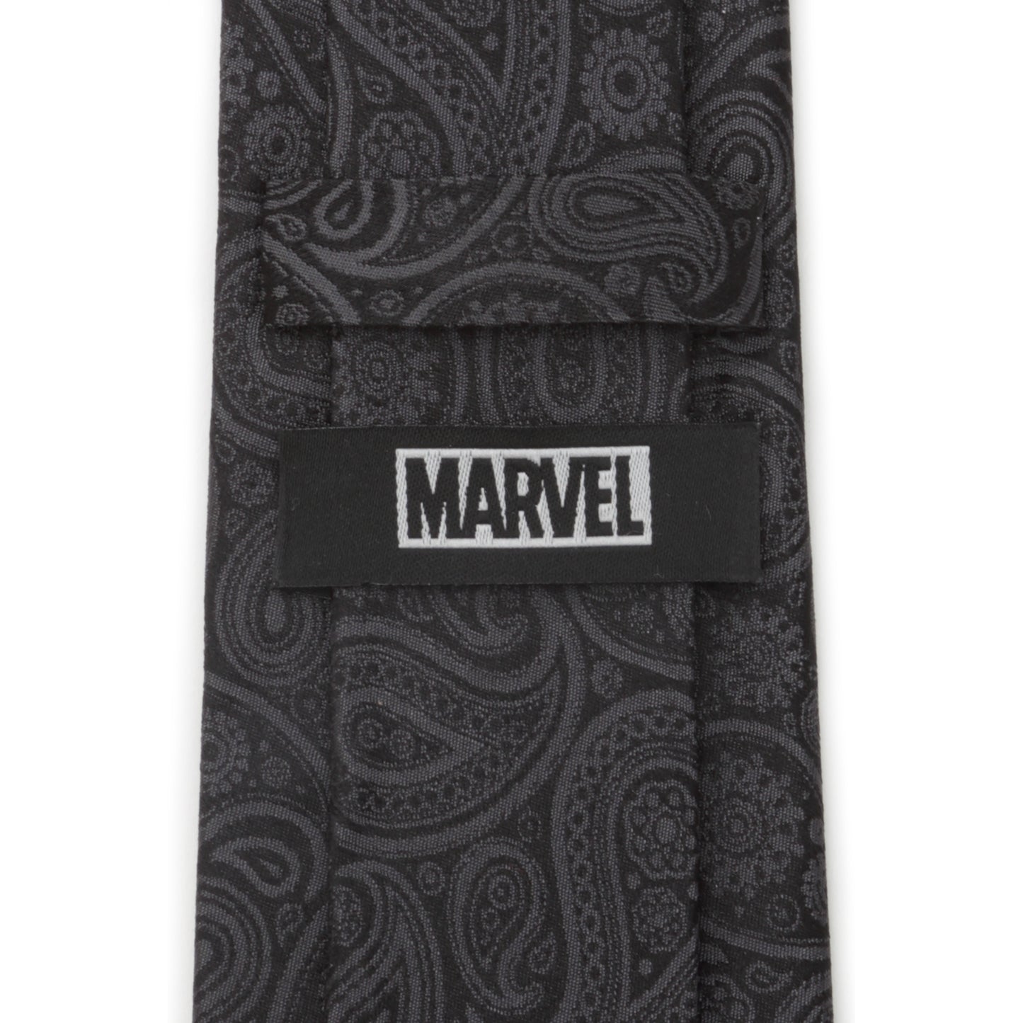 Deadpool Hidden Paisley Black Silk Men's Tie Image 5