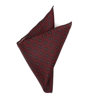 Deadpool Red Mask Silk Pocket Square Image 3