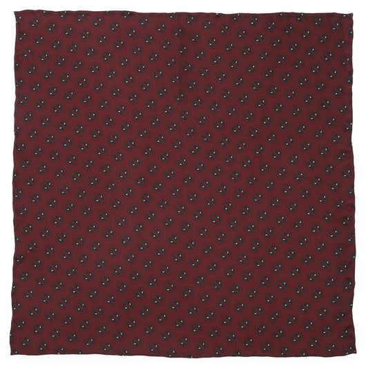 Deadpool Red Mask Silk Pocket Square Image 1