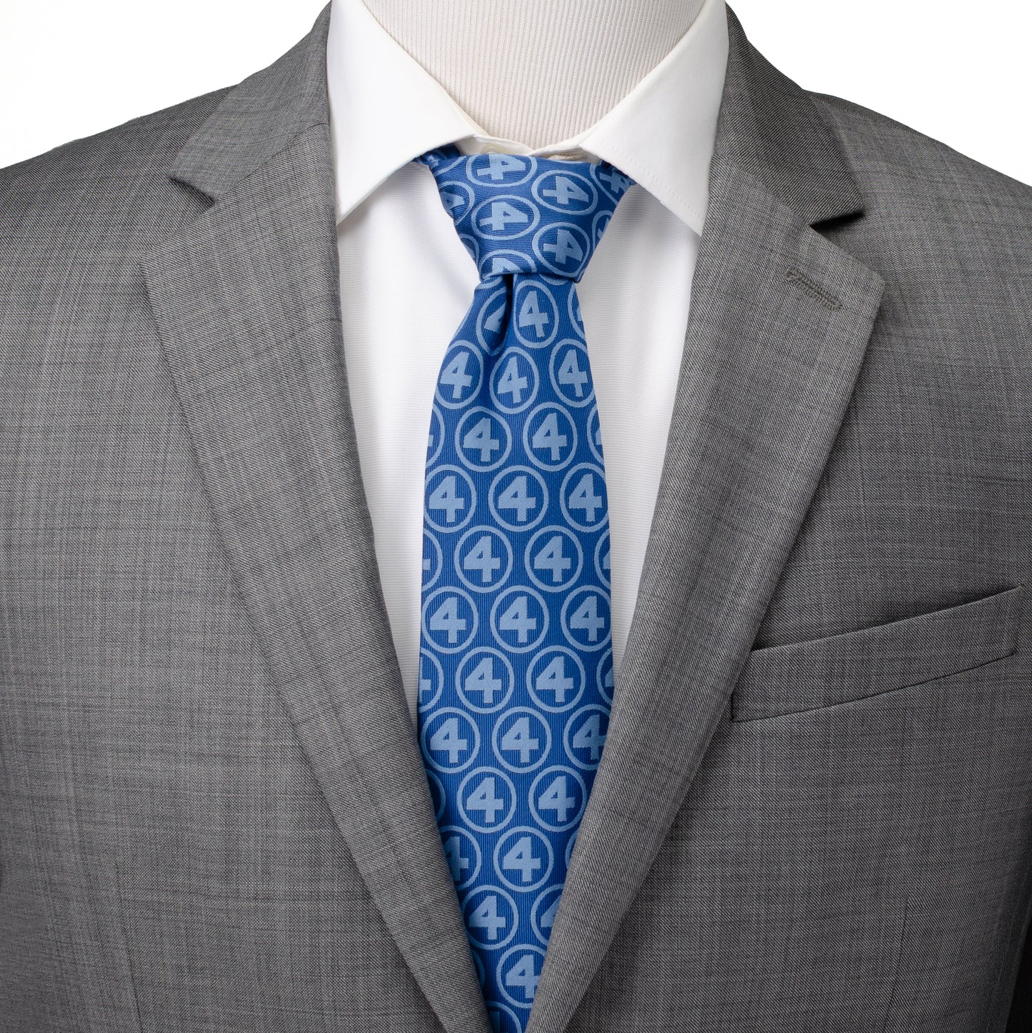 Fantastic Four Blue Men's Tie Image 2
