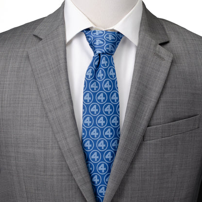 Fantastic Four Blue Men's Tie Image 2
