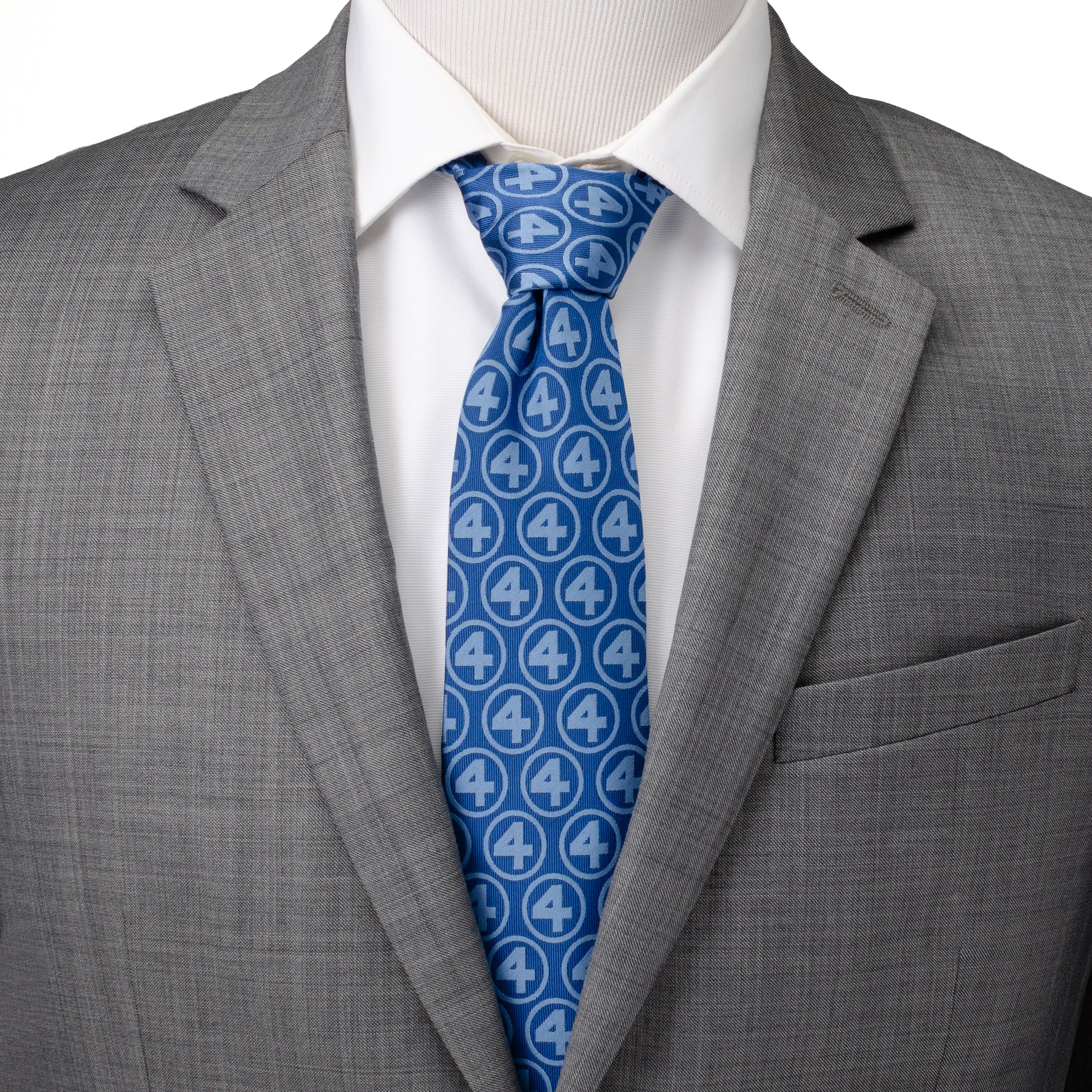 Fantastic Four Blue Men's Tie Image 2