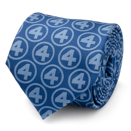 Fantastic Four Blue Men's Tie Image 1