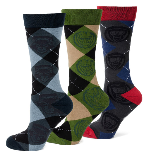 Guardians of the Galaxy Argyle Sock 3 Pack Image 1