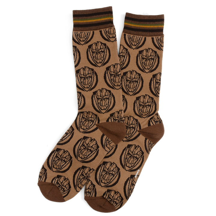 Groot Brown Tonal Men's Socks Image 2