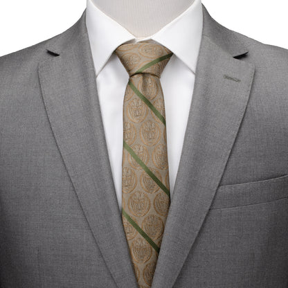 Groot Tan Striped Men's Tie Image 2