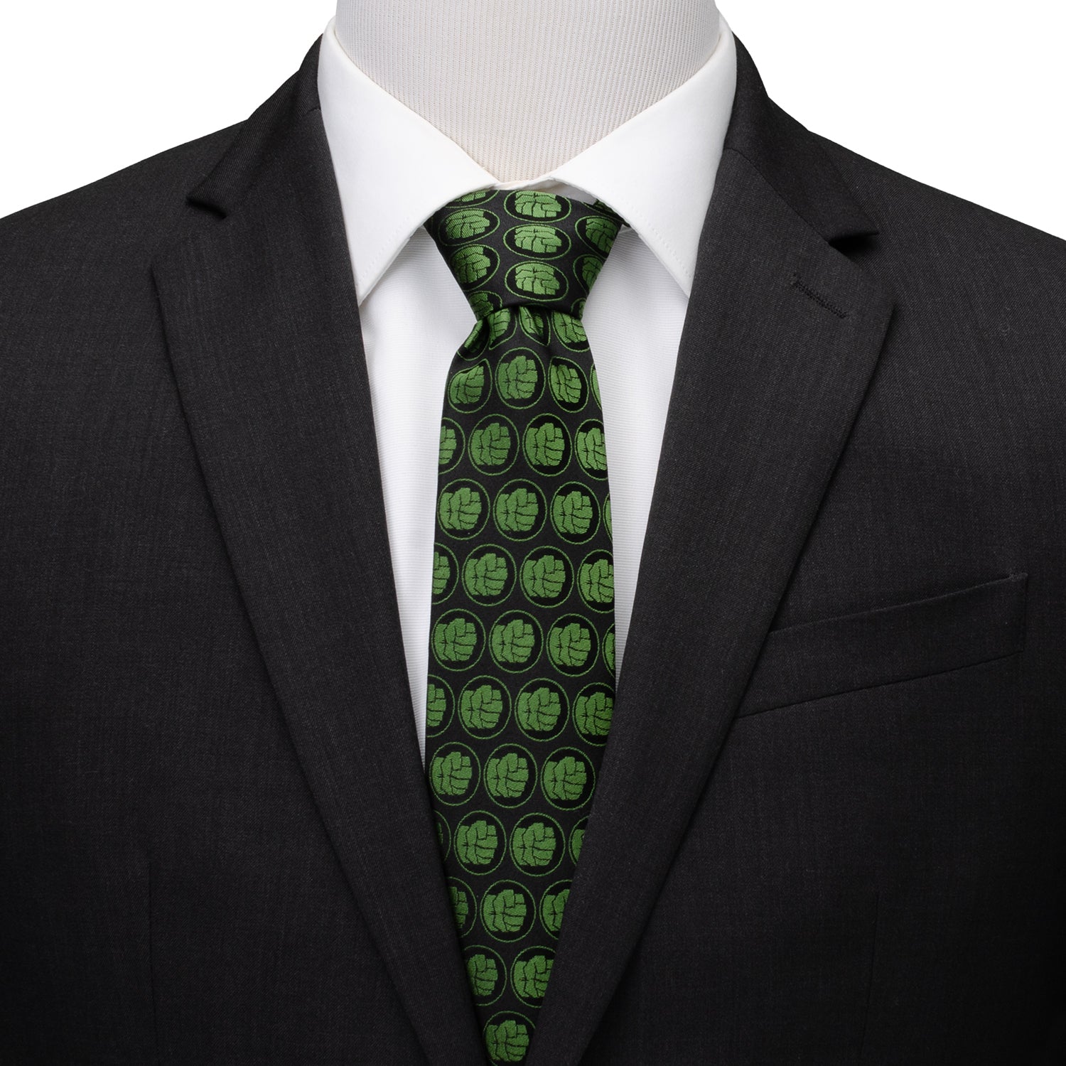 Hulk Black Men's Tie Image 2