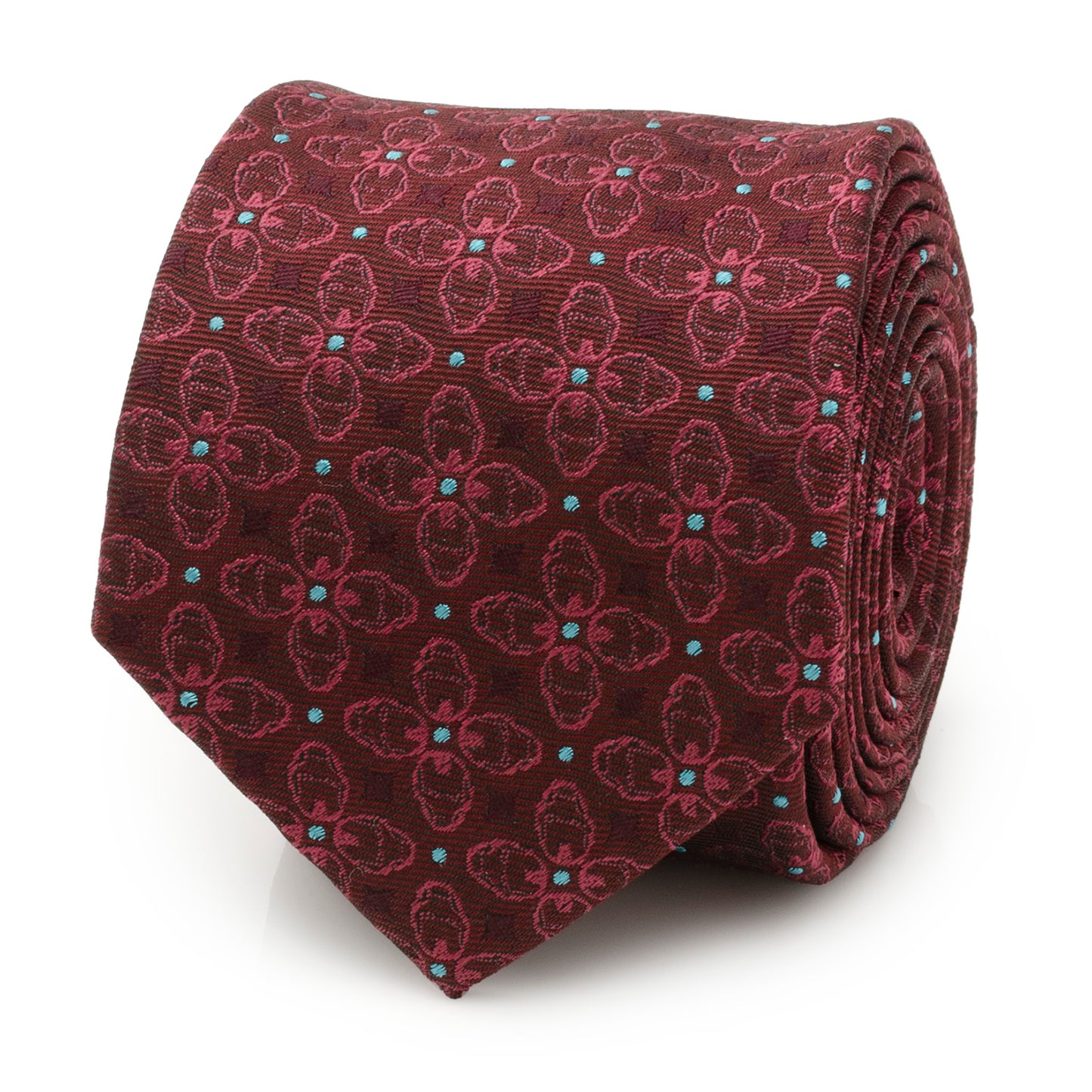 Iron Man Burgundy Multi Men's Tie Image 1