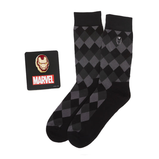 Iron Man Argyle Black Gift Set Image 1