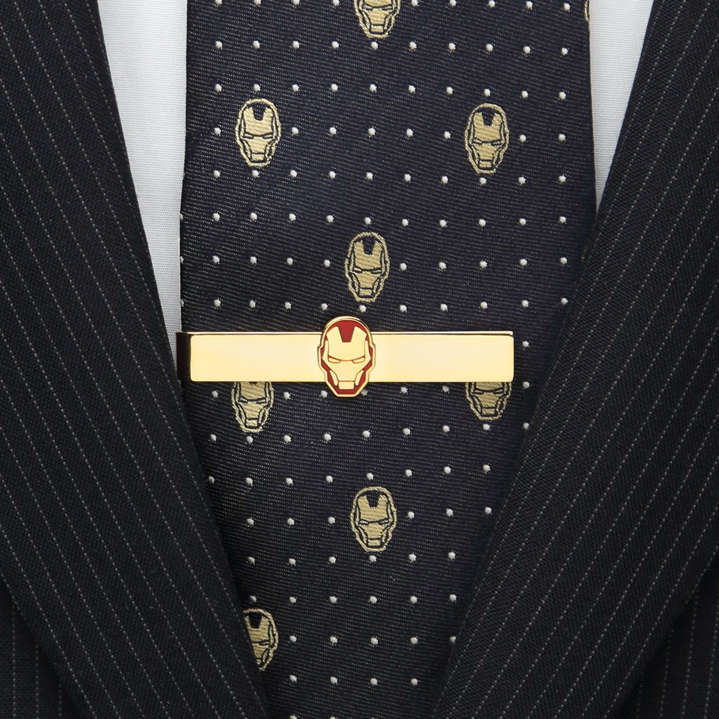 Gold Plated Iron Man Tie Bar Image 7