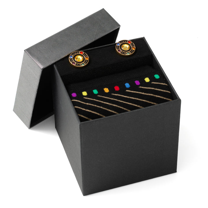 Infinity Stones Cufflinks and Sock Gift Set Image 2