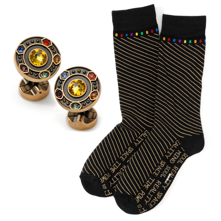 Infinity Stones Cufflinks and Sock Gift Set Image 1