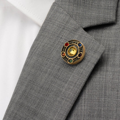 Infinity Stones Cufflinks and Lapel Pin Gift Set Image 8