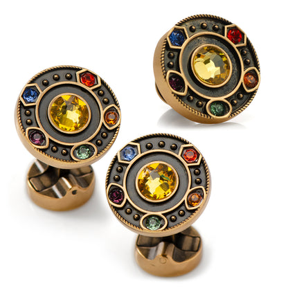 Infinity Stones Cufflinks and Lapel Pin Gift Set Image 1