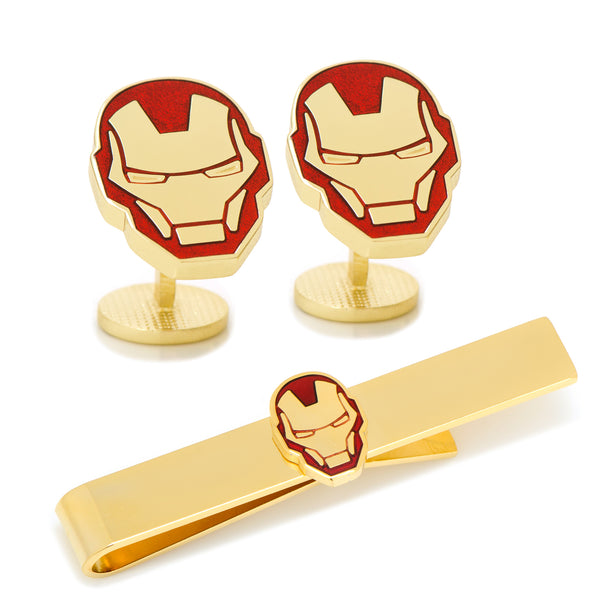 Iron Man Cufflinks and Tie Bar Gift Set Image 1