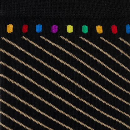 Infinity Stone Stripe Black Stripe Socks Image 3