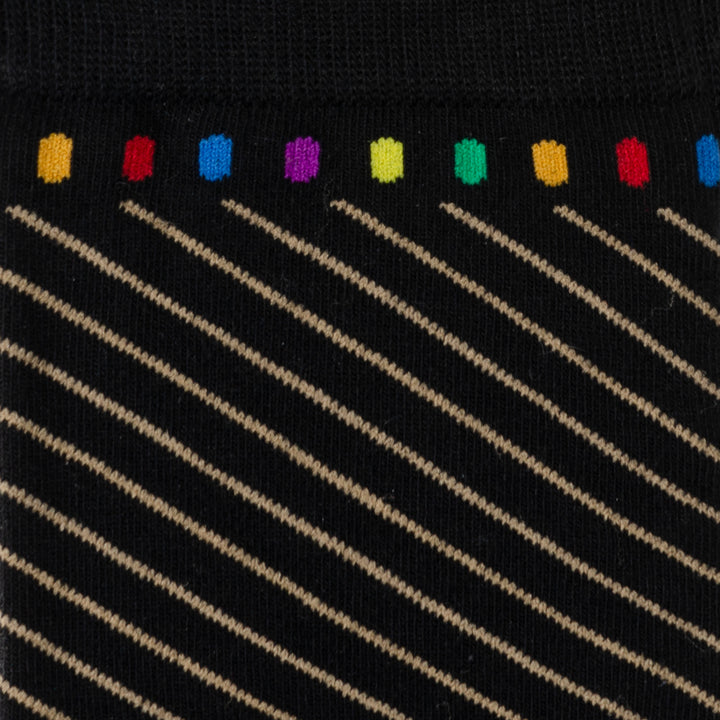 Infinity Stone Stripe Black Stripe Socks Image 3