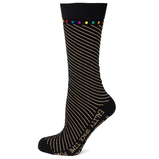 Infinity Stone Stripe Black Stripe Socks Image 1