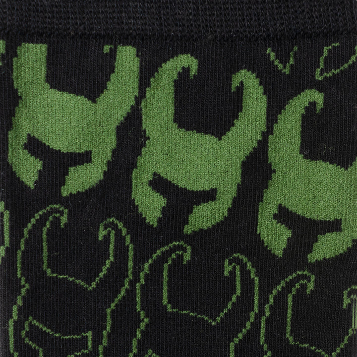 Loki Pattern Green/Black Socks Image 3