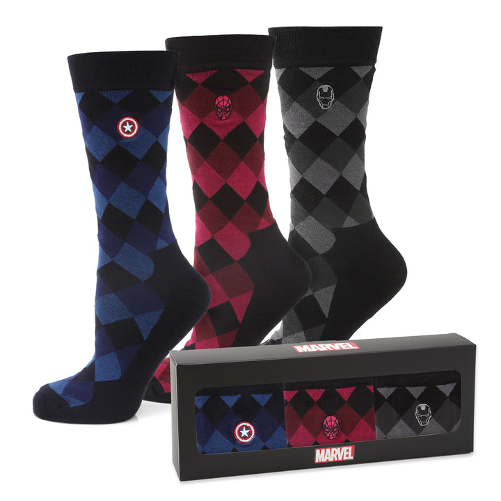 Marvel Argyle Socks 3 Pack Gift Set Image 2
