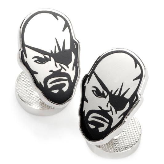 Nick Fury Silver Cufflinks Image 1