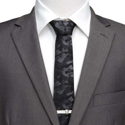 The Punisher Camo Black Silk Men's Tie Image 2