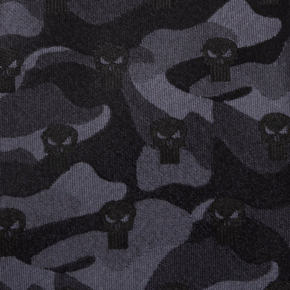 The Punisher Camo Black Silk Men's Tie Image 5