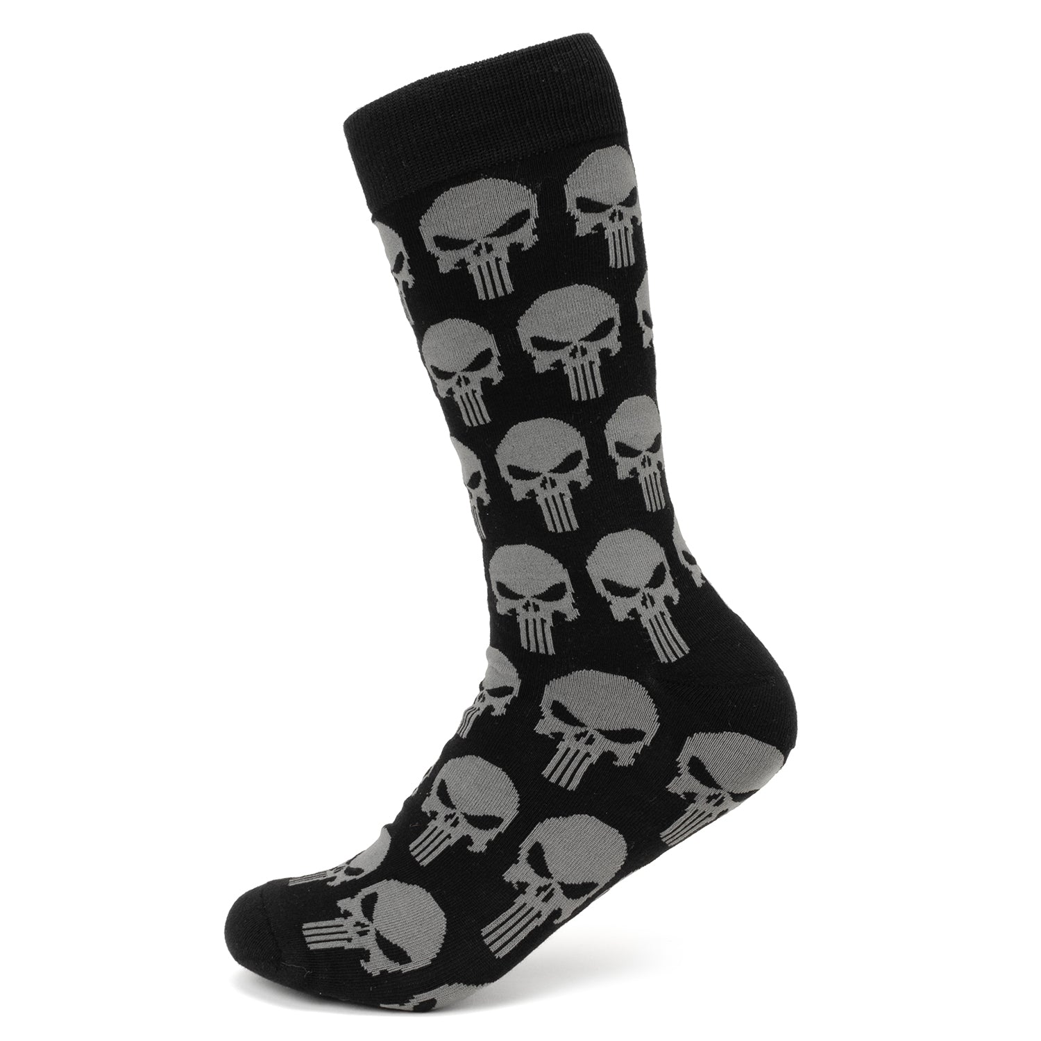 Marvel Punisher Black Socks and Silver Lapel Pin Gift Set Image 3