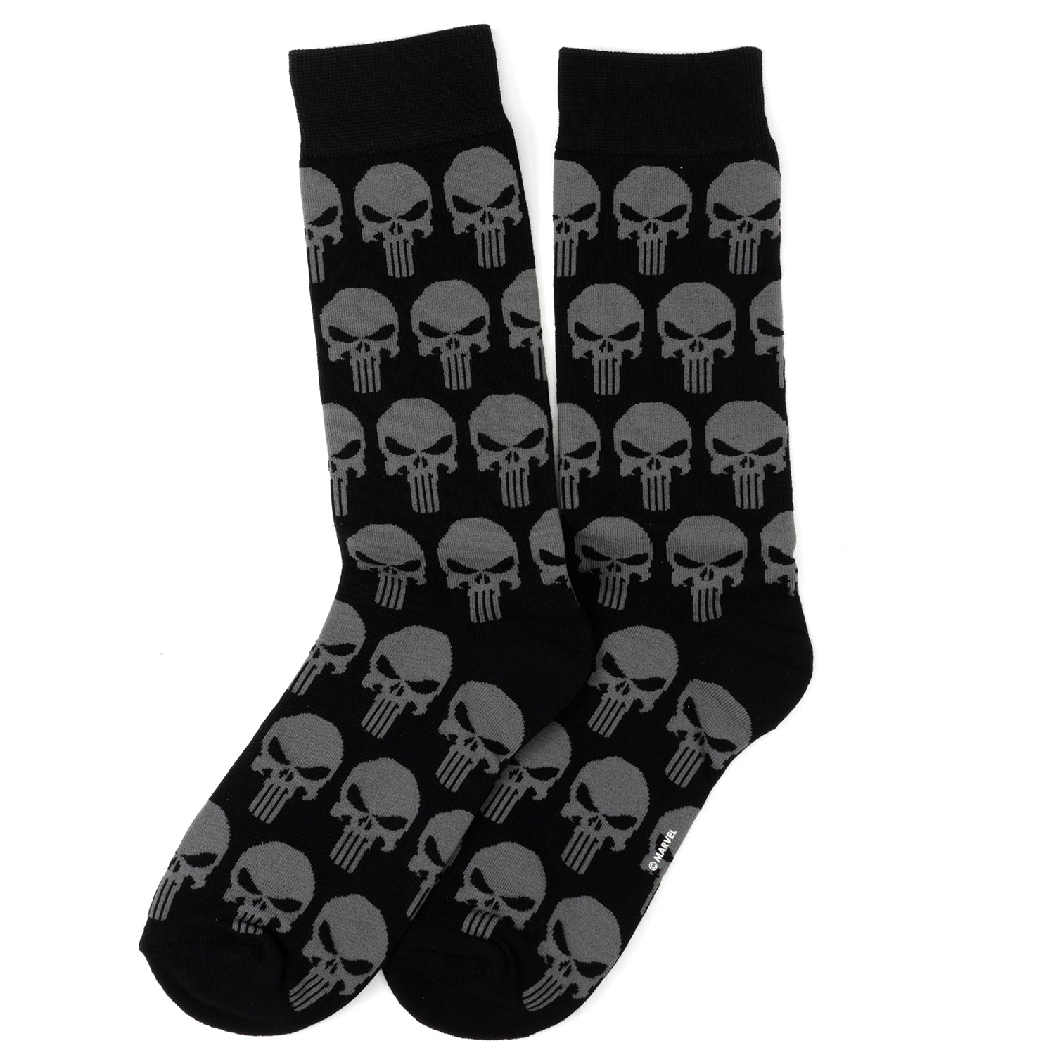 Marvel Punisher Black Socks and Silver Lapel Pin Gift Set Image 4