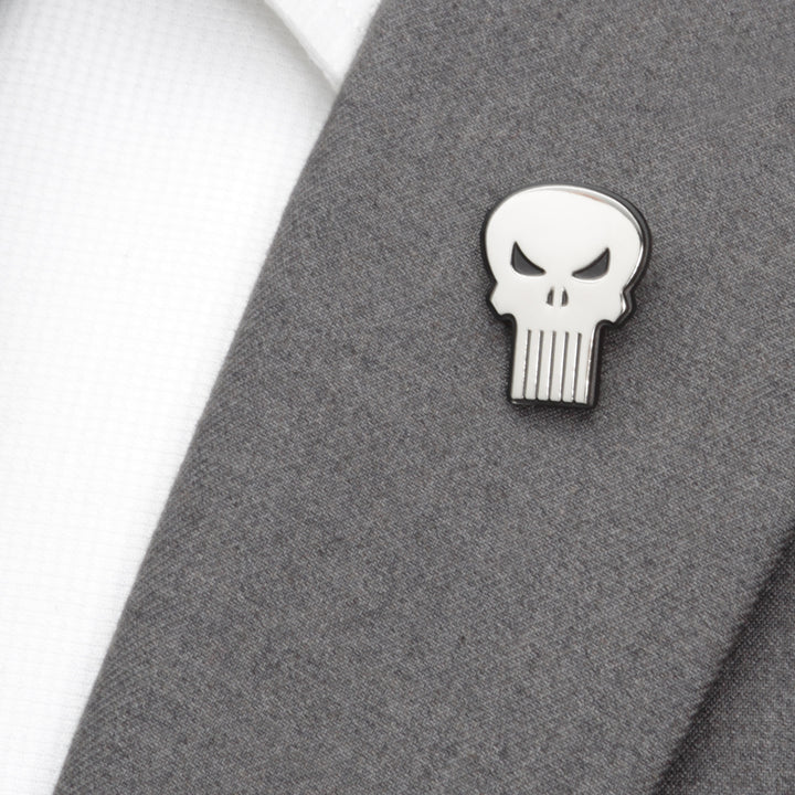 The Punisher Silver Lapel Pin Image 4