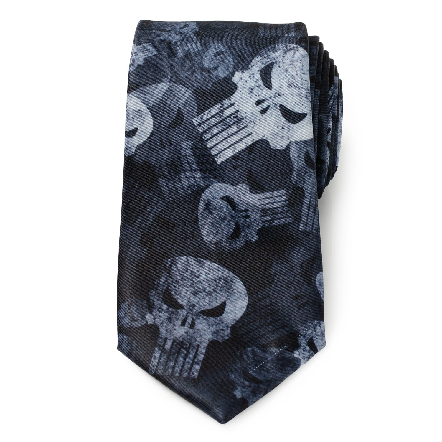 Punisher Dark Teal Men's Tie Image 3