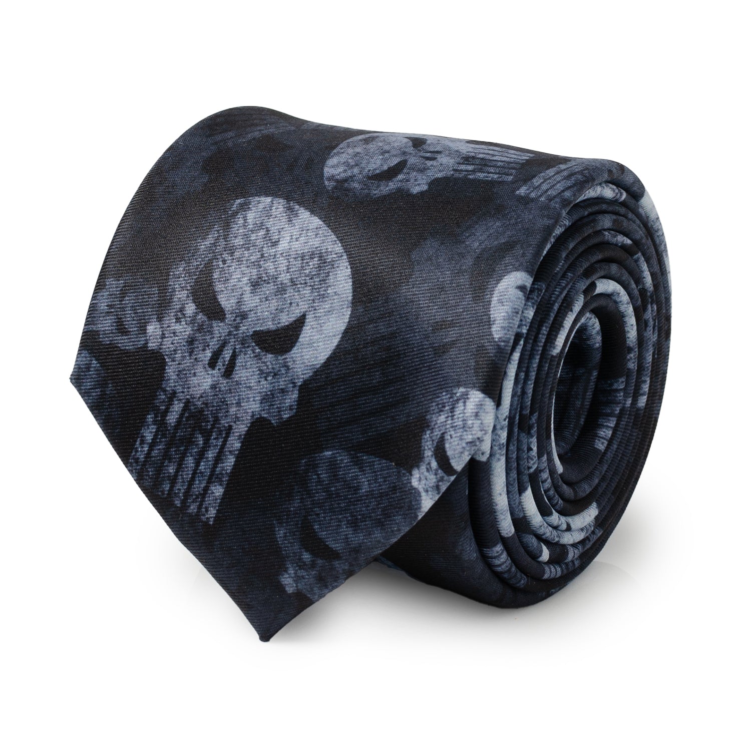 Punisher Dark Teal Men's Tie Image 1