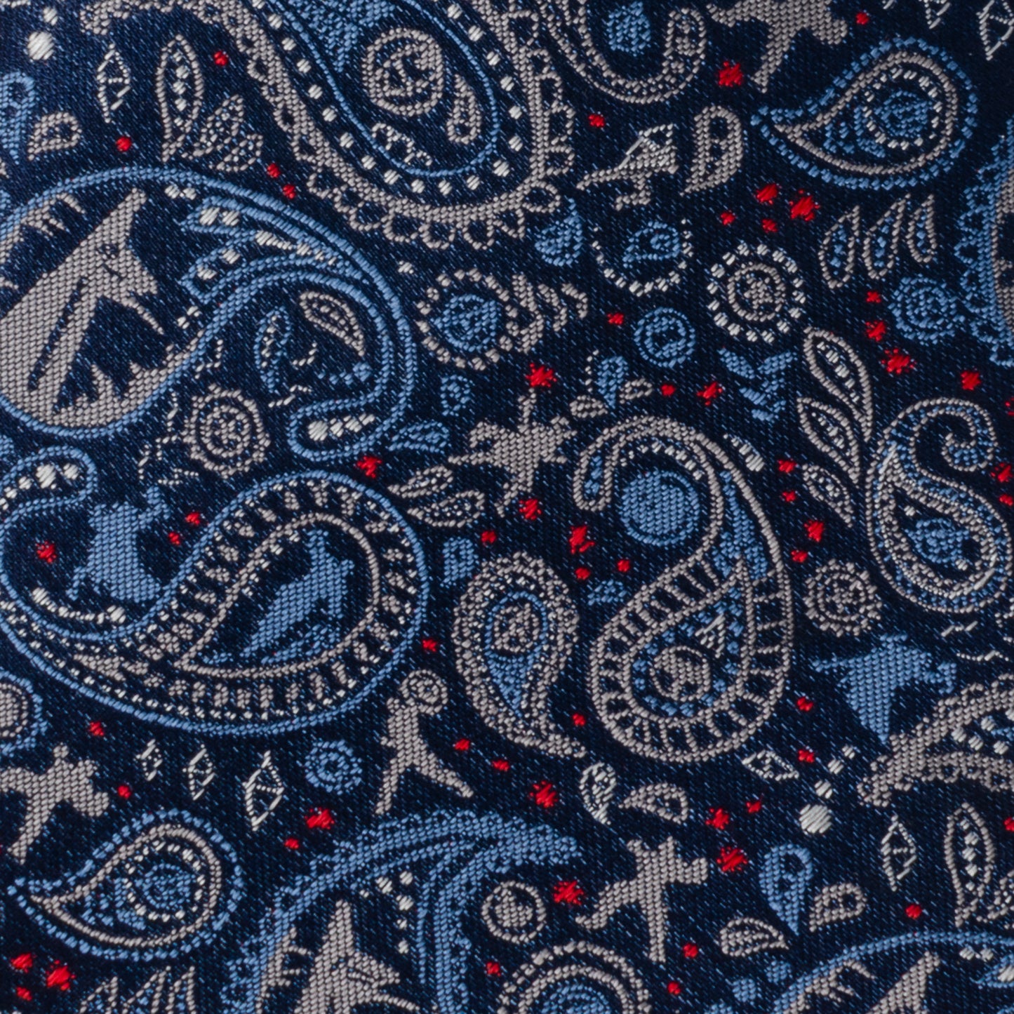 Avengers Blue Multi Paisley Men's Tie Image 4