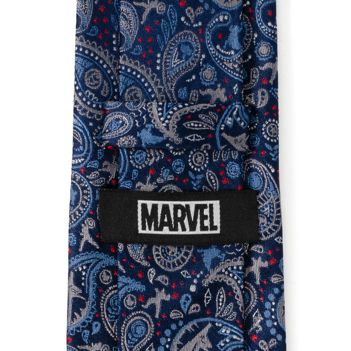 Avengers Blue Multi Paisley Men's Tie Image 5