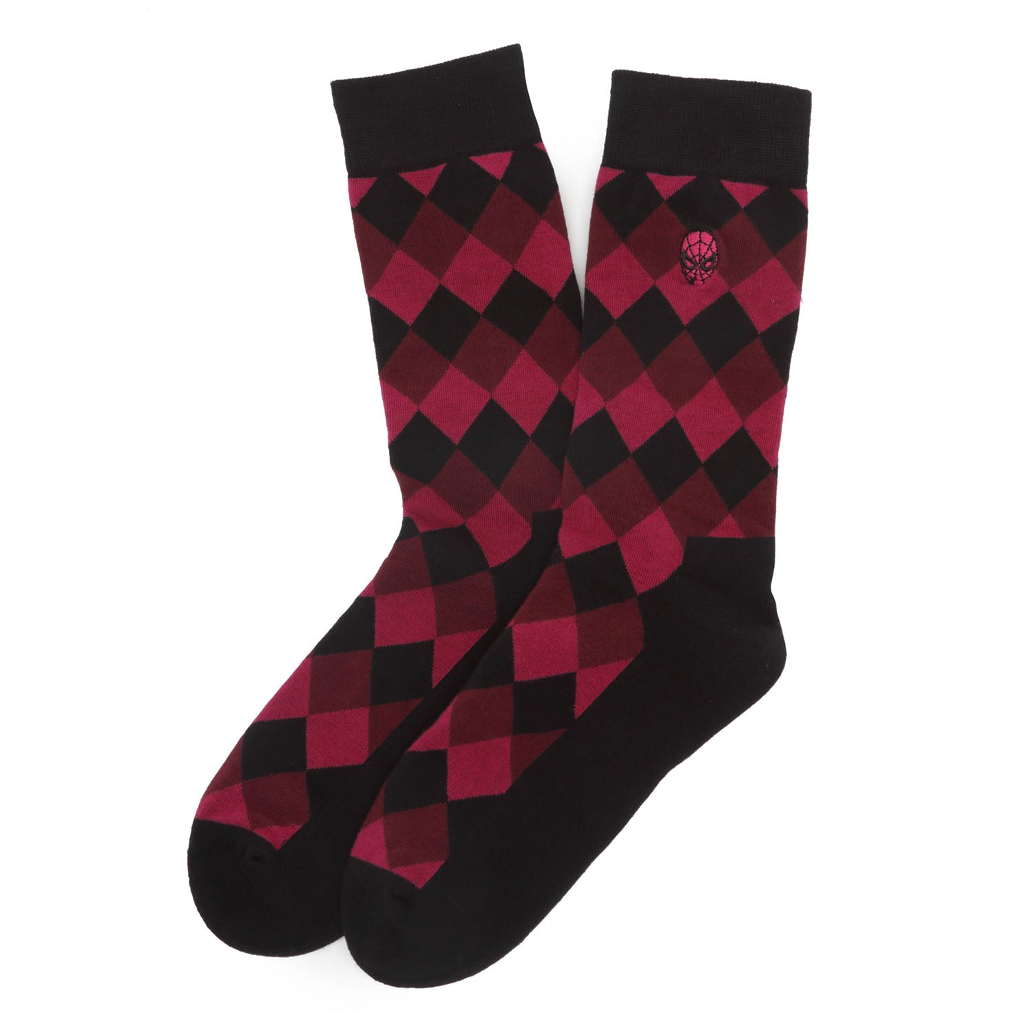 Spider-Man Argyle Red Men's Socks Image 2