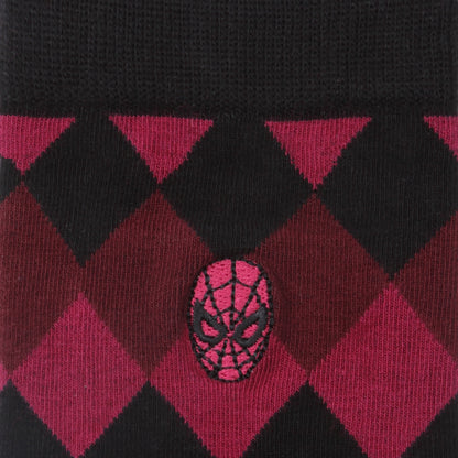 Spider-Man Argyle Red Men's Socks Image 3