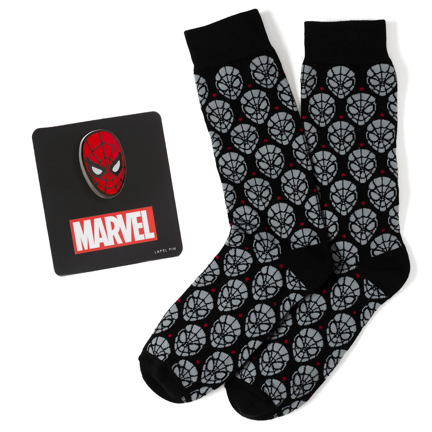 Spider-Man Dot Gray and Black Gift Set Image 1