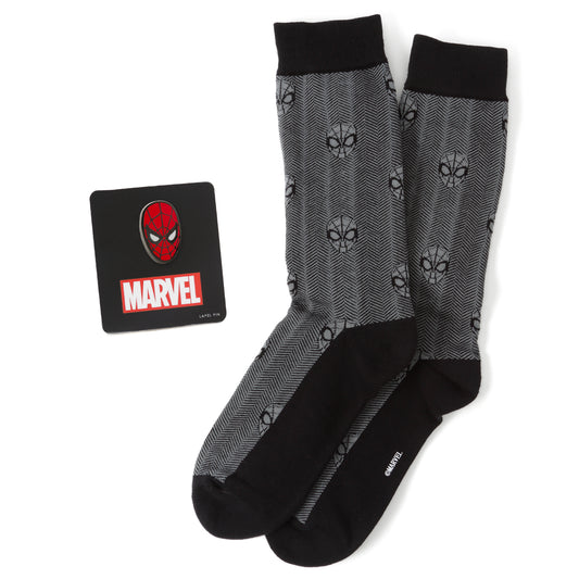 Spider-Man Herringbone Black Gift Set Image 1