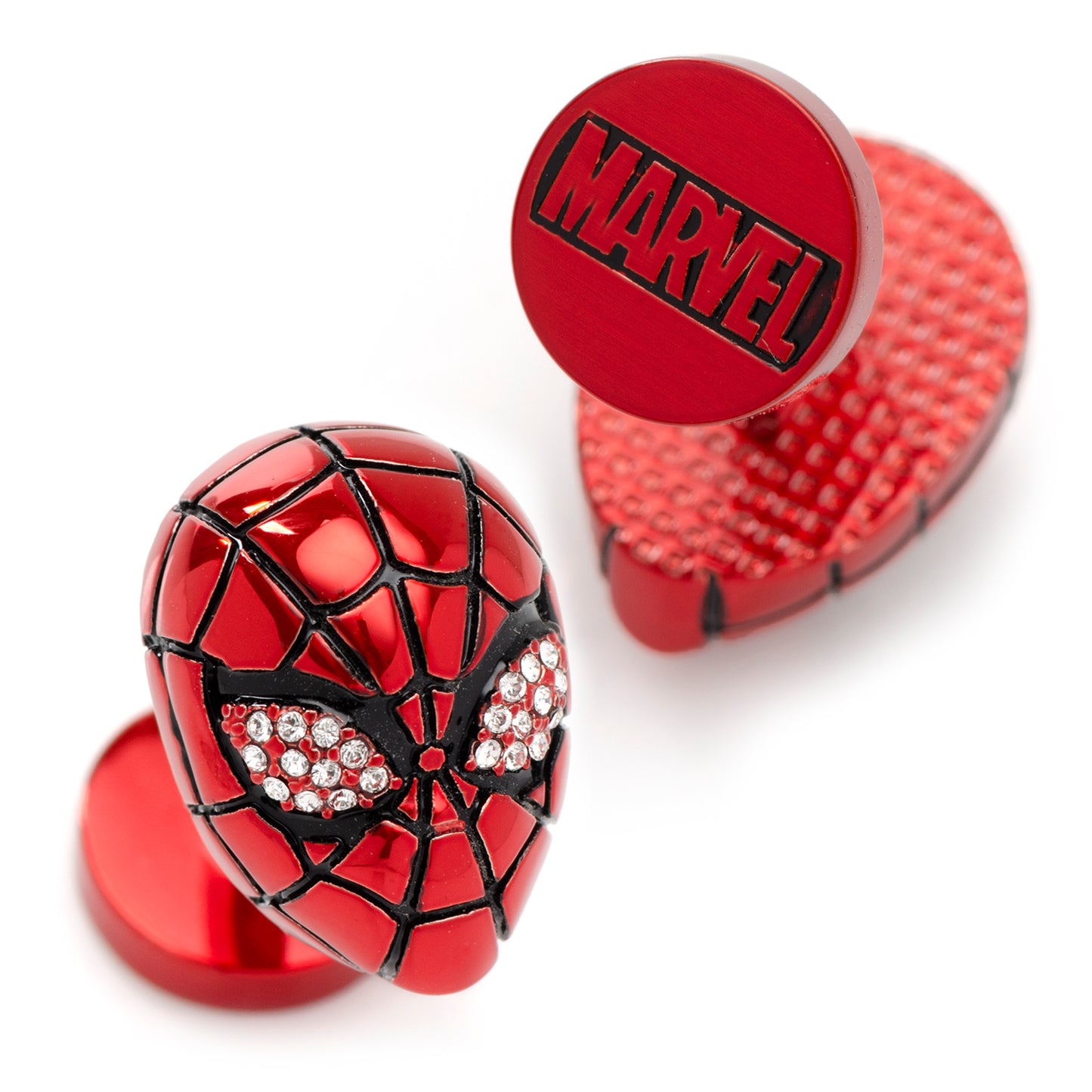 3D Spider-Man Crystal Cufflinks Image 2