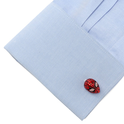 3D Spider-Man Crystal Cufflinks Image 3