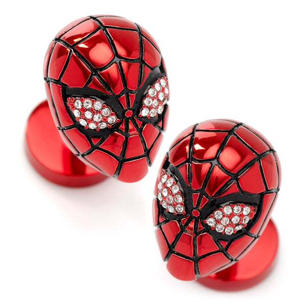 3D Spider-Man Crystal Cufflinks Image 1