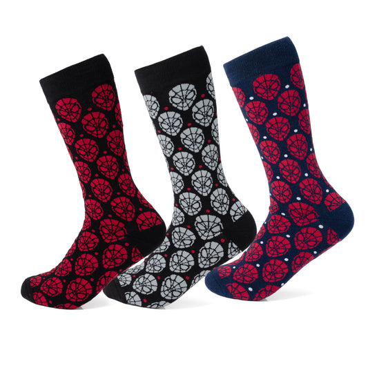 Spider-Man Dot 3 Pack Socks Image 1