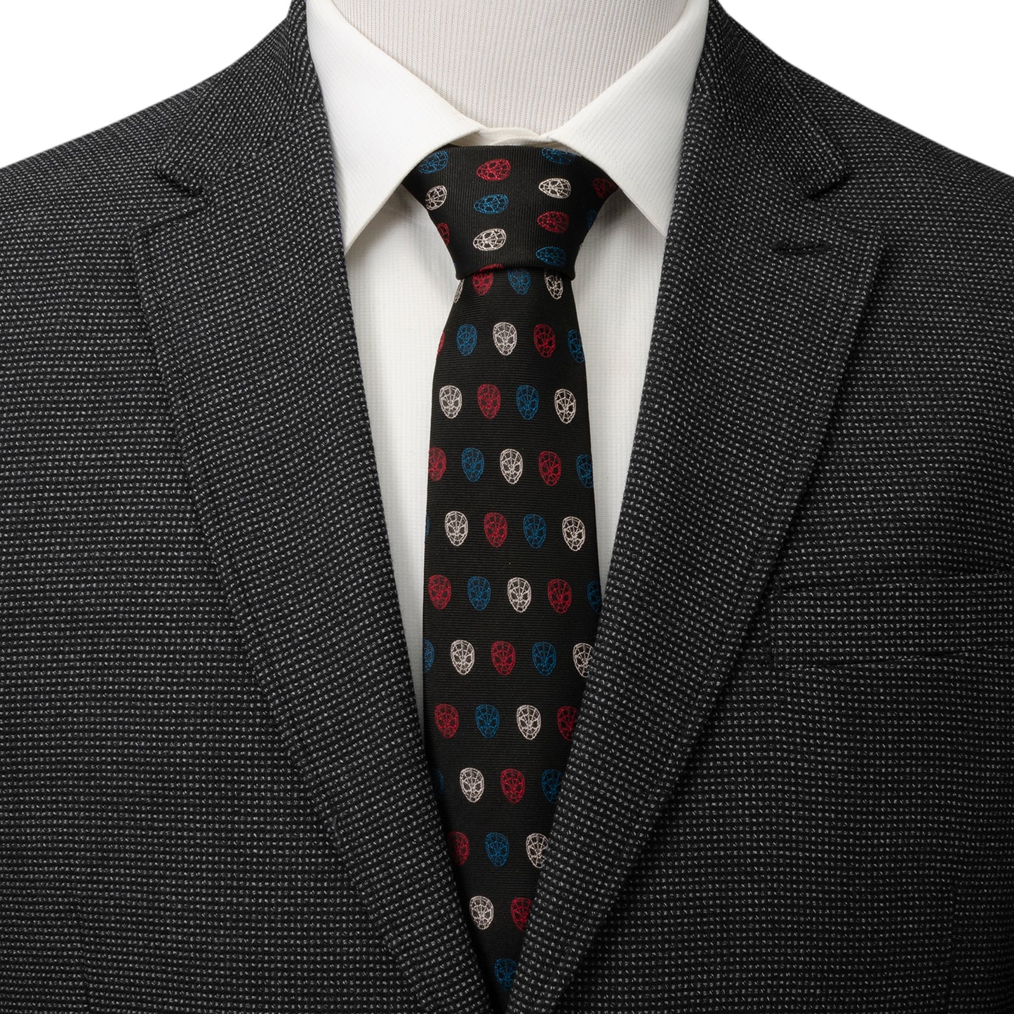 Spider-Man Black Multi Men's Tie Image 2