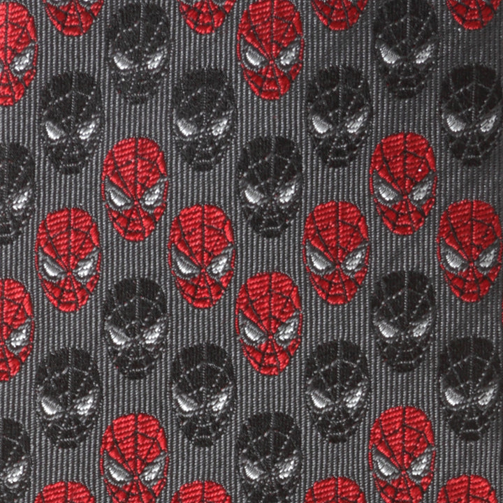 Spider-Man Chevron Red Black Men's Tie Image 5