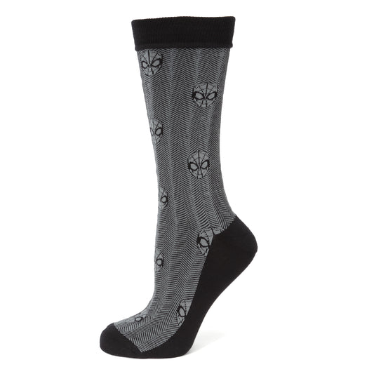 Spider-Man Herringbone Black Socks Image 1