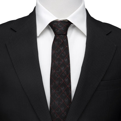 Spider-Man Eyes Diamond Men's Tie Image 2