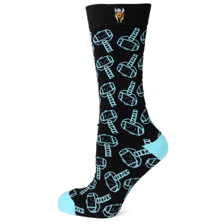 Thor Pattern Blue/Black Socks Image 1