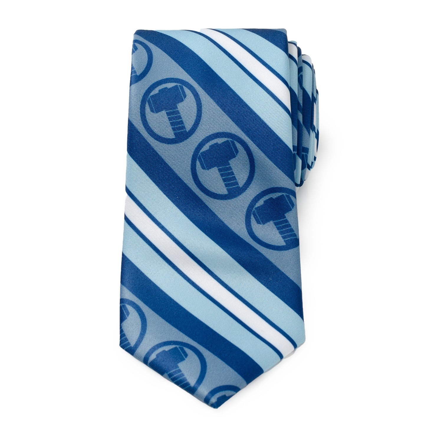 Thor Blue Striped Men's Tie Image 3